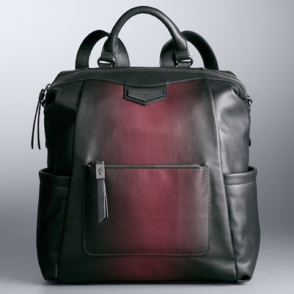 Simply Vera Wang Backpack Red Ancho Chile Vertical